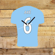 Number 1 DAD Quartz Clock In Shape of Football Shirts In Your Favourite Team Colours,, Prem + Championship