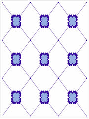 Pack Of 12 Blue Pattern Mosaic Waterproof Tile Stickers, Transfers For 150mm x 200mm or 200mm x 250mm Kitchen or Bathroom Tiles Design BL06 - Bolsover Designs