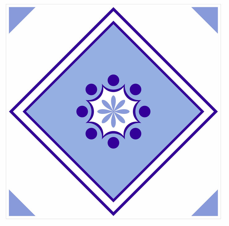 Mosaic Tile Stickers, Pink, Pack Of 24, All Sizes, Waterproof, Azulejo Transfers For Kitchen / Bathroom Tiles BL06 - Bolsover Designs