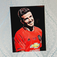 Load image into Gallery viewer, Sketch Style Vectorised Wall Art of David Beckham, In  Full Colour, Glass Like but on Acrylic
