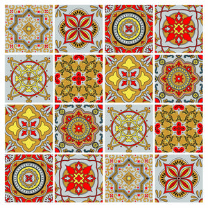 Mosaic Tile Stickers, Pack Of 16, All Sizes, Waterproof, Transfers For Kitchen / Bathroom Tiles C12 - Bolsover Designs