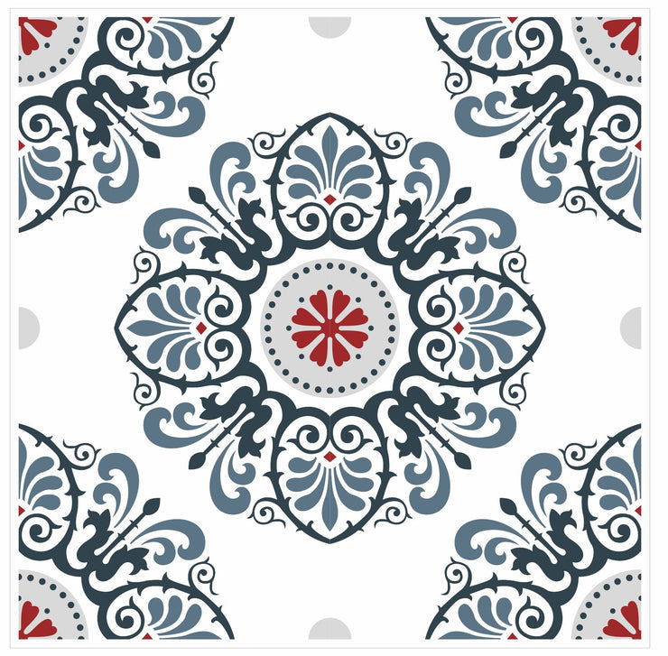 Mosaic Tile Stickers, Pack Of 16, All Sizes, Waterproof, Azulejo Transfers For Kitchen / Bathroom Tiles C15 - Bolsover Designs