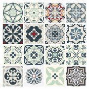 Mosaic Tile Stickers, Pack Of 16, All Sizes, Waterproof, Azulejo Transfers For Kitchen / Bathroom Tiles C16 - Bolsover Designs