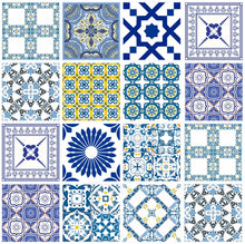 Load image into Gallery viewer, Mosaic Tile Stickers, Pack Of 24, All Sizes, Waterproof, Transfers For Kitchen / Bathroom Tiles C01 - Bolsover Designs
