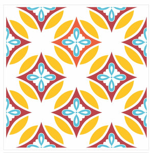 Mosaic Tile Stickers, Pack Of 16, All Sizes, Waterproof, Azulejo Transfers For Kitchen / Bathroom Tiles C22 - Bolsover Designs