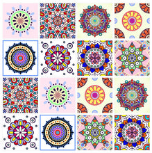 Load image into Gallery viewer, Mosaic Tile Stickers, Pack Of 16, All Sizes, Waterproof, Transfers For Kitchen / Bathroom Tiles C31 - Bolsover Designs

