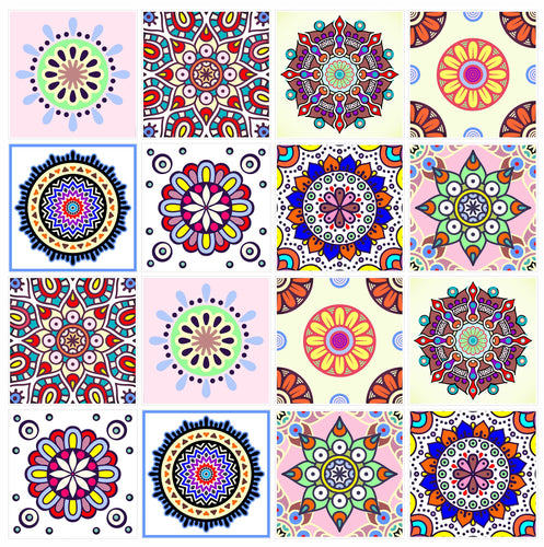 Mosaic Tile Stickers, Pack Of 16, All Sizes, Waterproof, Transfers For Kitchen / Bathroom Tiles C31 - Bolsover Designs