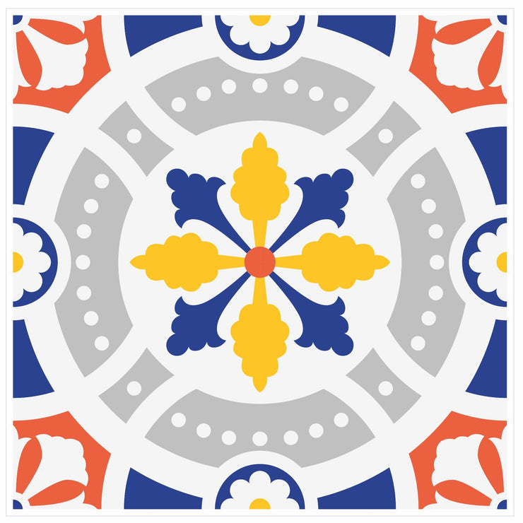 Mosaic Tile Stickers, Pack Of 16, All Sizes, Waterproof, Azulejo Transfers For Kitchen / Bathroom Tiles C33 - Bolsover Designs