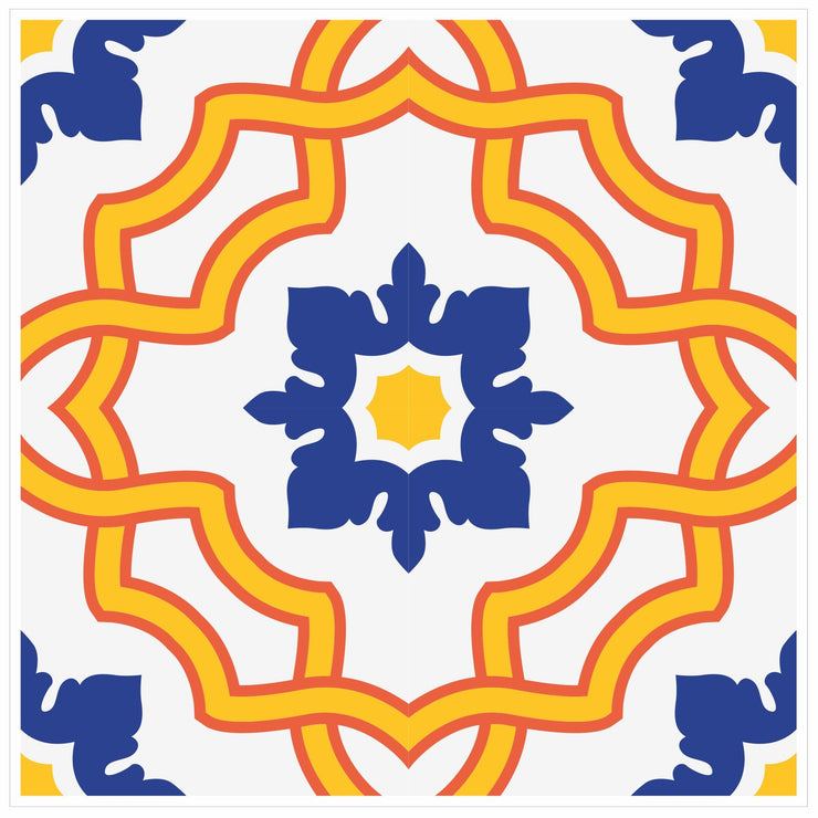 Mosaic Tile Stickers, Pack Of 16, All Sizes, Waterproof, Azulejo Transfers For Kitchen / Bathroom Tiles C33 - Bolsover Designs