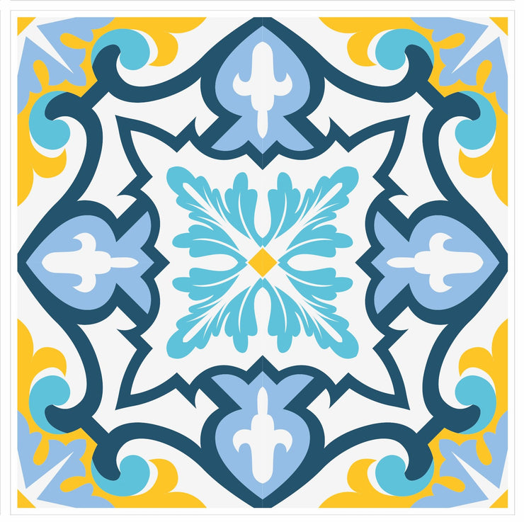 Mosaic Tile Stickers, Pack Of 16, All Sizes, Waterproof, Azulejo Transfers For Kitchen / Bathroom Tiles C33 - Bolsover Designs