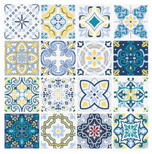 Load image into Gallery viewer, Mosaic Tile Stickers, Pack Of 16, All Sizes, Waterproof, Azulejo Transfers For Kitchen / Bathroom Tiles C34 - Bolsover Designs
