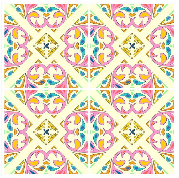 Mosaic Tile Stickers, Pack Of 16, All Sizes, Waterproof, Transfers For Kitchen / Bathroom Tiles C03 - Bolsover Designs