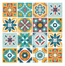 Load image into Gallery viewer, Mosaic Tile Stickers, Pack Of 24, All Sizes, Waterproof, Azulejo Transfers For Kitchen / Bathroom Tiles C42 - Bolsover Designs

