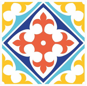 Mosaic Tile Stickers, Pack Of 16, All Sizes, Waterproof, Azulejo Transfers For Kitchen / Bathroom Tiles C46 - Bolsover Designs