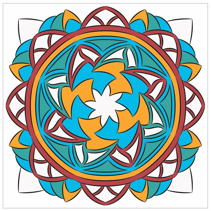 Mosaic Tile Stickers, Pack Of 16, All Sizes, Waterproof, Azulejo Transfers For Kitchen / Bathroom Tiles C54 - Bolsover Designs