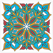 Mosaic Tile Stickers, Pack Of 16, All Sizes, Waterproof, Azulejo Transfers For Kitchen / Bathroom Tiles C54 - Bolsover Designs
