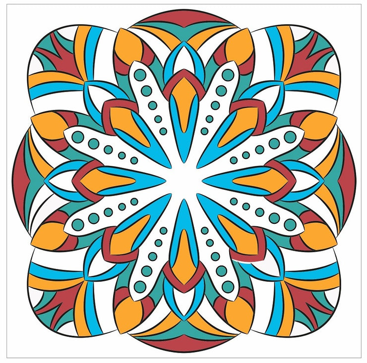 Mosaic Tile Stickers, Pack Of 16, All Sizes, Waterproof, Azulejo Transfers For Kitchen / Bathroom Tiles C54 - Bolsover Designs