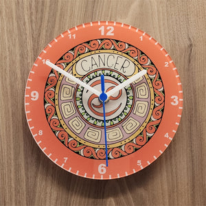 Signs Of The Zodiac Quartz Clock, All 12 Starsigns Available, 2 Different Sizes, Perfect for Astrology Fan, Battery Included