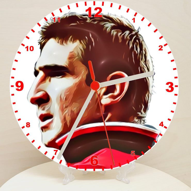Football Clocks, Cartoon Manchester Utd Characters On A Quartz Clock, Stand or Wall Mounted, Battery Included