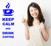 Keep Calm And Drink Coffee Wall Art Decal Sticker for Kitchen Many Colours KCC1 - Bolsover Designs