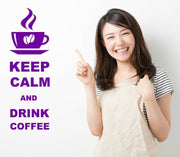 Keep Calm And Drink Coffee Wall Art Decal Sticker for Kitchen Many Colours KCC1 - Bolsover Designs