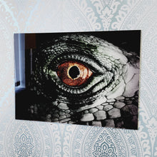 Load image into Gallery viewer, Iguana&#39;s Eye, Photo Quality, Super Close Up Wall Art, Glass Like but on Acrylic
