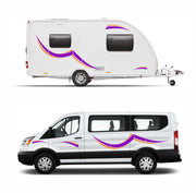 Graphics Decals For Motorhome Caravan Campervan Vivaro Transit Van Minibus MH005 - Bolsover Designs