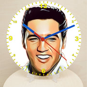 Male Pop & Rock Star Clocks, Cartoon Style Characters On A Quartz Clock, Stand or Wall Mounted, Battery Included