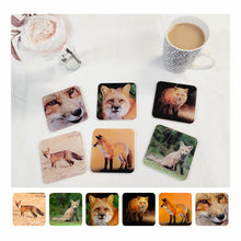 Load image into Gallery viewer, Drinks Coasters, Animal Designs, For Table Top, Mancave Bar, For Coffee Cups, Teacups, Alcoholic Drinks
