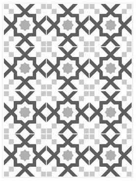 Mosaic Tile Stickers, Grey, Pack Of 16, Larger Sizes, Waterproof, Azulejo Transfers For Kitchen / Bathroom Tiles G14 - Bolsover Designs