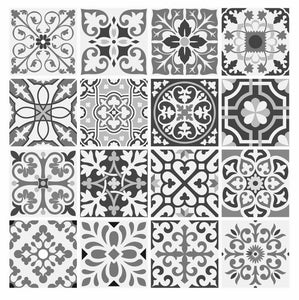 Mosaic Tile Stickers, Pack Of 16, All Sizes, Waterproof, Azulejo Transfers For Kitchen / Bathroom Tiles G27 - Bolsover Designs