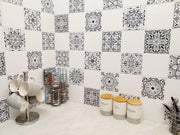 Mosaic Tile Stickers, Pack Of 16, All Sizes, Waterproof, Transfers For Kitchen / Bathroom Tiles G36 - Bolsover Designs