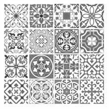 Load image into Gallery viewer, Mosaic Tile Stickers, Pack Of 16, All Sizes, Waterproof, Azulejo Transfers For Kitchen / Bathroom Tiles G37 - Bolsover Designs
