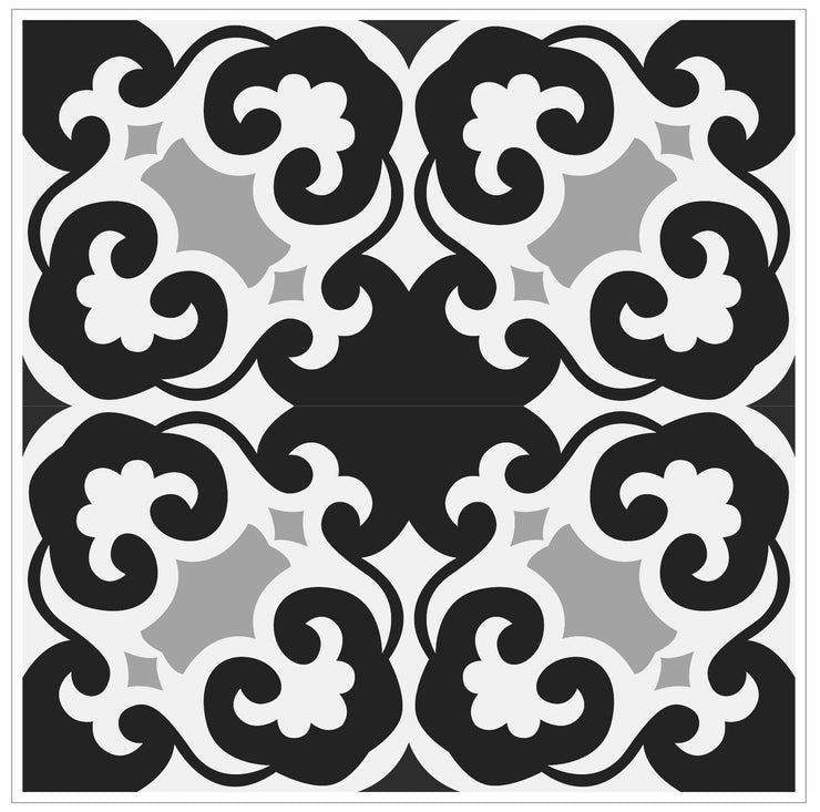 Mosaic Tile Stickers, Grey, Pack Of 16, All Sizes, Waterproof, Azulejo Transfers For Kitchen / Bathroom Tiles G50 - Bolsover Designs