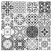 Mosaic Tile Stickers, Grey, Pack Of 16, All Sizes, Waterproof, Azulejo Transfers For Kitchen / Bathroom Tiles G52 - Bolsover Designs