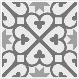 Mosaic Tile Stickers, Grey, Pack Of 16, All Sizes, Waterproof, Azulejo Transfers For Kitchen / Bathroom Tiles G52 - Bolsover Designs