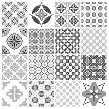 Load image into Gallery viewer, Mosaic Tile Stickers, Grey, Pack Of 16, All Sizes, Waterproof, Azulejo Transfers For Kitchen / Bathroom Tiles G53 - Bolsover Designs
