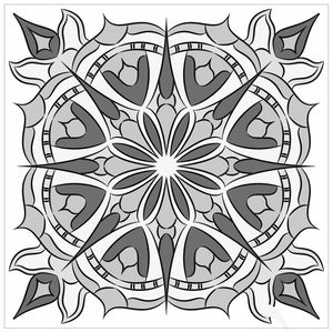 Mosaic Tile Stickers, Grey, Pack Of 16, All Sizes, Waterproof, Azulejo Transfers For Kitchen / Bathroom Tiles G54 - Bolsover Designs