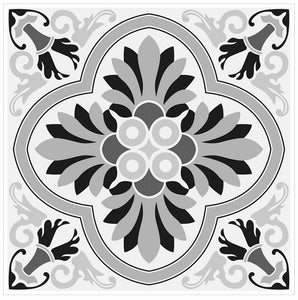 Mosaic Tile Stickers, Grey, Pack Of 16, All Sizes, Waterproof, Azulejo Transfers For Kitchen / Bathroom Tiles G55 - Bolsover Designs