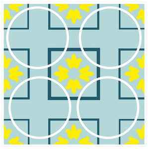 Mosaic Tile Stickers, Pack Of 16, All Sizes, Waterproof, Azulejo Transfers For Kitchen / Bathroom Tiles GT04 - Bolsover Designs