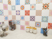 Mosaic Tile Stickers, Pack Of 16, All Sizes, Waterproof, Transfers For Kitchen / Bathroom Tiles GT06 - Bolsover Designs