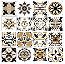 Load image into Gallery viewer, Mosaic Tile Stickers, Pack Of 16, All Sizes, Waterproof, Azulejo Transfers For Kitchen / Bathroom Tiles GT10 - Bolsover Designs
