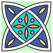 Mosaic Tile Stickers, Pack Of 16, All Sizes, Waterproof, Azulejo Transfers For Kitchen / Bathroom Tiles GT14 - Bolsover Designs