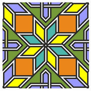 Mosaic Tile Stickers, Pack Of 16, All Sizes, Waterproof, Azulejo Transfers For Kitchen / Bathroom Tiles GT16 - Bolsover Designs