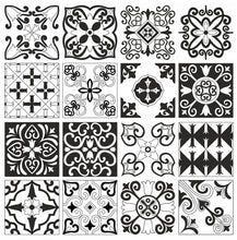 Load image into Gallery viewer, Mosaic Tile Stickers, Pack Of 16, All Sizes, Waterproof, Azulejo Transfers For Kitchen / Bathroom Tiles GT17 - Bolsover Designs
