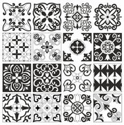 Mosaic Tile Stickers, Pack Of 16, All Sizes, Waterproof, Azulejo Transfers For Kitchen / Bathroom Tiles GT17 - Bolsover Designs