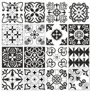 Mosaic Tile Stickers, Pack Of 16, All Sizes, Waterproof, Azulejo Transfers For Kitchen / Bathroom Tiles GT17 - Bolsover Designs