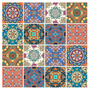 Mosaic Tile Stickers, Pack Of 16, All Sizes, Waterproof, Transfers For Kitchen / Bathroom Tiles GT19 - Bolsover Designs