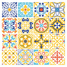 Load image into Gallery viewer, Mosaic Tile Stickers, Pack Of 16, All Sizes, Waterproof, Azulejo Transfers For Kitchen / Bathroom Tiles GT22 - Bolsover Designs
