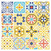 Mosaic Tile Stickers, Pack Of 16, All Sizes, Waterproof, Azulejo Transfers For Kitchen / Bathroom Tiles GT22 - Bolsover Designs